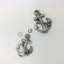 10 Sets Anchor Punk Rivet Metal Stud Spots Button for Leathercraft Decor