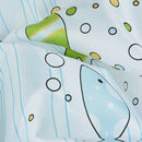 1X(Colorful Small Fish Polyester Mildew Fabric Shower Curtain 12 Hooks Bath