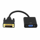 DVI-D 24+1 Pin Male to VGA 15Pin Female Active Cable Adapter Converter PVC PTV