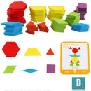 155pcs Wooden Jigsaw Puzzle Board Set Colorful Baby Educational Learning S Hn