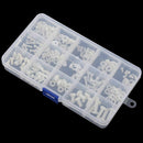 M2 M2.5 M3 M4 M5 (Total 270pcs) Nylon Screw / Nut / Washer Assortment Kit C