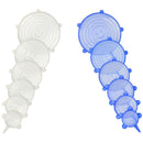 12 Pcs Silicone Stretch Lids Various Sizes Food Storage Lid Saver Covers Wr N2M2