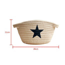 Storage Baskets Organizer Bins in Jute and Cotton Linen Foldable Box