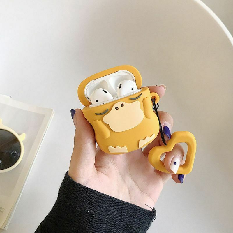 Silicone Cartoon Fairy Duck Pattern Protective Case Shockproof Cover for Airpods