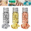 3 Bottles Multifunction Gel Polish DIY Shredded Manicure Nail Art Foil Flakes