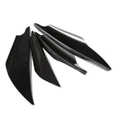 4pc Universal Car Body Spoiler Front Bumper Canards Lip Splitters Trim Black