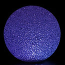White Plastic Crystal Ball Design Change Colorful Light LED Lamp 4.7" Dia