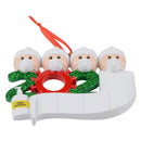 Snowman Christmas Pendant DIY Name Blessing Tree Ornament Crafts (4 Head) A