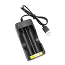 Skywolfeye USB Flashlight Torch Battery Charger Adapter for Li-ion 18650 Battery