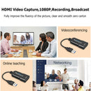 Video Capture Card USB to HDMI 1080p Audio Video Grabber for Live Streaming A