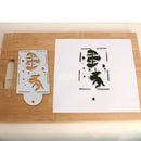 4pcs Love Cake Stencil Cake Decoration Sugar Sieve Cake Mold Stencil