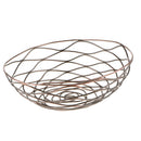 Metal Iron Wire Storage Fruit Vegetable Basket Serving Storage Bowl,Bronze