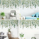 Green Leaves Wall Stickers For Bedroom Living Room DIY Wall Decals Door Mura Gw