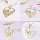 Love Heart Bird Necklace Bird on a Heart Shaped Tree Branch Nacklace A0M2 G Q7Z4