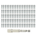 100Pcs 12mm Car SUV ATV Anti-Slip Screw Spin Wheel Socket Snow Tire Spikes Trim