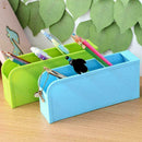 Plastic Desktop Office Pen Desk Makeup Storage Tray Pencil Holder Organizer hot