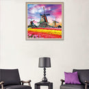 5D DIY Full Drill Diamond Painting Windmill Cross Stitch Embroidery Mosaic