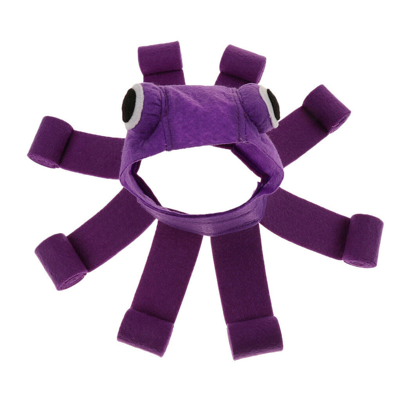 Octopus Wigs Pet Halloween Hat Adjustable Collar for Dog Cat Party Supplies