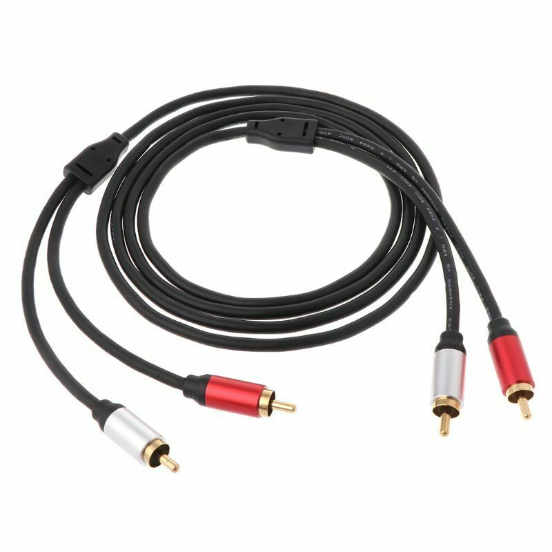 2RCA to 2 RCA Coaxial Audio Cable 3.5MM Jack Stereo RCA Audio Cord Line Wire New