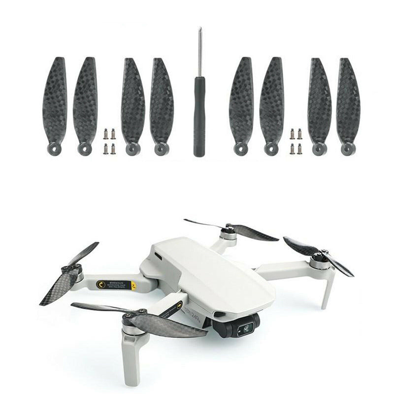 Carbon Propellers Paddle Blades for DJI Mavic Mini 2 Drone Quiet Props