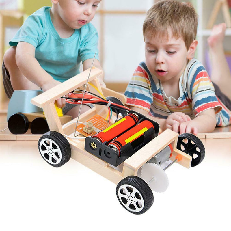Wireless Remote Control Racing Car Assembled Puzzle Scientific Experiment