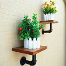 Industrial Decorative Wall Shelf Iron Floating Shelf Partition Board Hangin