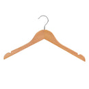 10pcs Children Wooden Coat Hangers Wardrobe Hanger Bar for kids Clothes 32cm