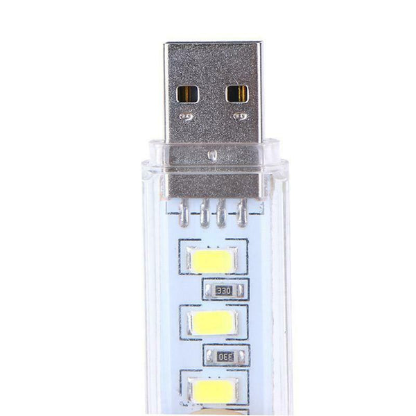 2pcs U Disk Shape LED USB Night Light Portable Mini Computer Lamp