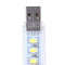 2pcs U Disk Shape LED USB Night Light Portable Mini Computer Lamp