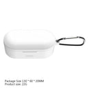 Shockproof Silicone Case Skin w/Carabiner for QCY T1S/T2C/T1X/QS2/T2S Earbuds