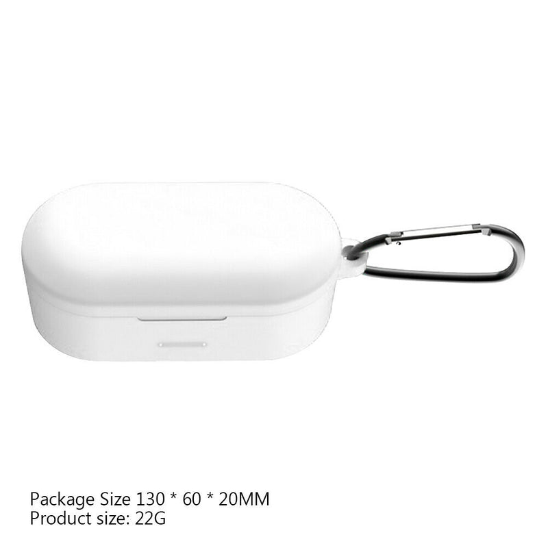 Shockproof Silicone Case Skin w/Carabiner for QCY T1S/T2C/T1X/QS2/T2S Earbuds