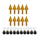 10x M5 Aluminium Alloy Motorcycle Windscreen Bolts Screws Nut Kit Golden
