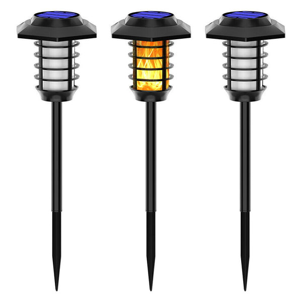 LED Solar Buried Light Waterproof Torch Spotlight Landscape Lighting (B)