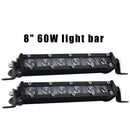 8in 60W LED Work Light Bar IP67 Off Road Truck SUV Spotlight Floodlight Fog Lamp