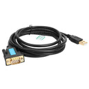 CableDeconn C0407 USB to RS232 Male to Male PL-2303 Adapter Converter Cable
