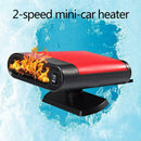150W DC 12V Vehicle Heater Portable Car Heating Cooling Thermostat (Red)