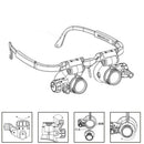 Eyewear Magnifying Glass Magnifier Watch Repair Dual Eye Jewelry Loupe Lens