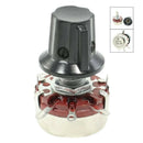 WTH118 470K ohm 2W Single Turn Rotary Taper Carbon Potentiometer Pots w Kno X7G9