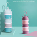 4 Layer Portable Baby Food Storage Box Essential Cartoon Milk Powder Contai