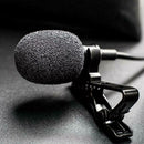 Portable Lavalier Microphone 3.5mm Lapel Clip-on Mic for DSLR Camera Smartp Top