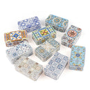 11.5*6.5*4Cm Storage Jars Rectangular Iron Tin Pill Gift Coin Jewelry Box Ho Gw