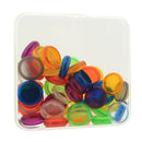 50 Packs Transparent Plastic Expander Discs Binding Clip Holder for Scrapbooking