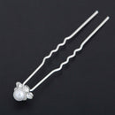 20X Flower Diamante Crystal Hair Pins Clips Prom Wedding Bridal Party NEW UJH