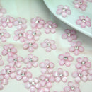 50x Women Crystal Rhinestone Decoration Flower Design DIY Manicure Nail Art Tips
