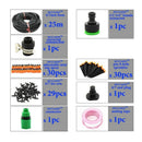 25M Diy Micro-Drip Irrigation Watering Kits System With Adjustable Drippers