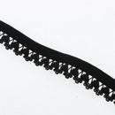 50 Yards Stretch Elastic Lace Trim Ribbon for Hairband Clothing Black