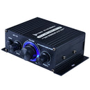 DC12V Aluminum Alloy Auto Stable Power Amplifier Car Home Black Music Receiver