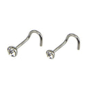 20Pcs/Set Crystal NoseStuds Hoop Ring Bone Bar Pin Cartilage Piercing Jewelry B^
