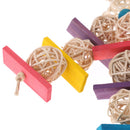 Bird Parrot Chew Rattan Balls Cage Hanging Ornament Meet Pets Various Needs