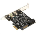 PCI-E PCI Express to USB3.1 Type C +USB 2.4A Fast Charging Expansion Card